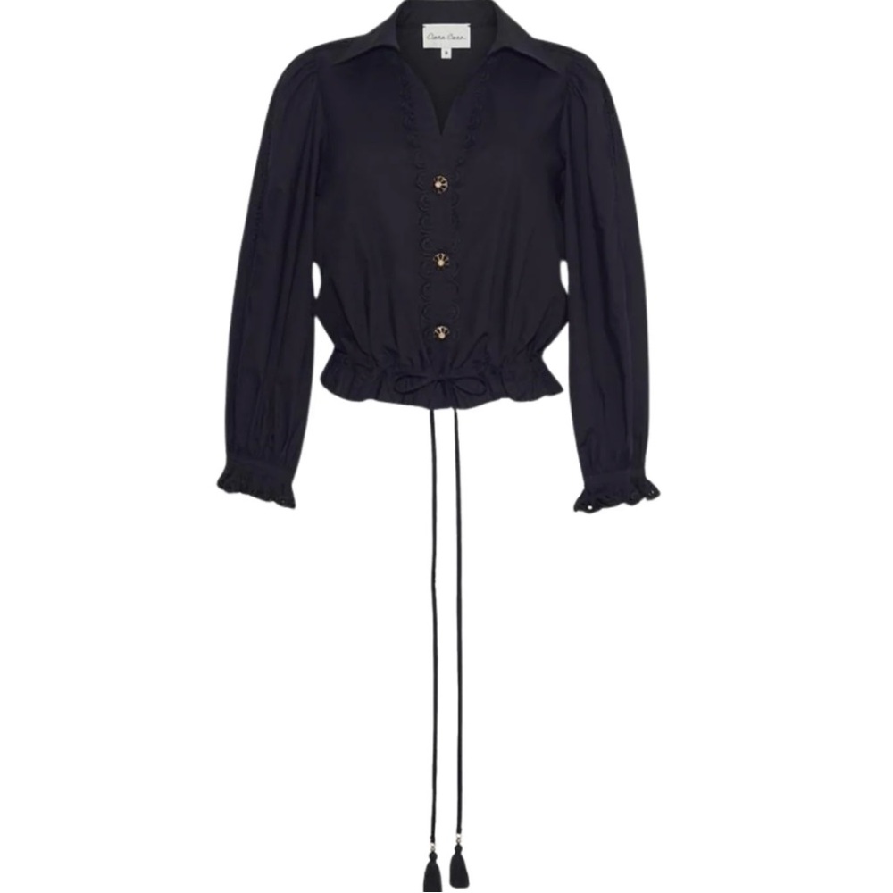 NWT Cara Cara Shalini Top Blouse Size: XS Color: Black